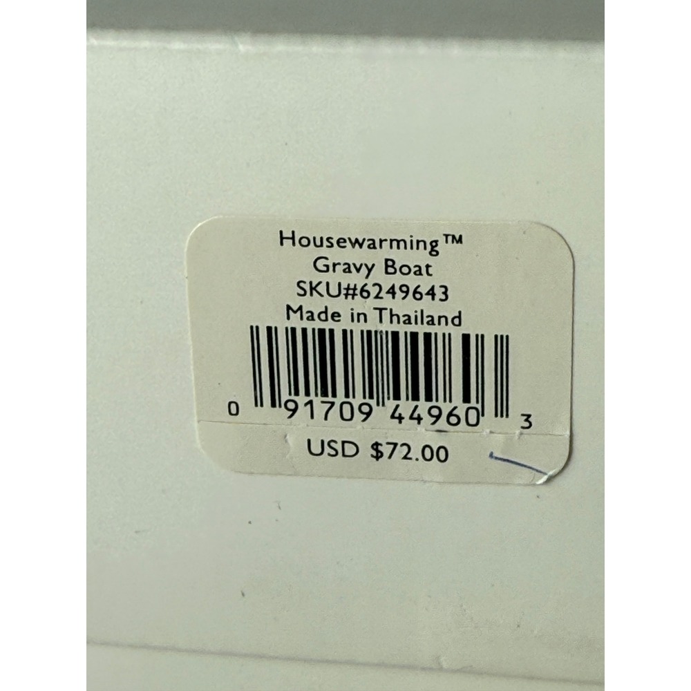 Lenox Housewarming Gravy Boat‎ Ivory Fine China Gold Trim 6249643 New In Box - Picture 7 of 8